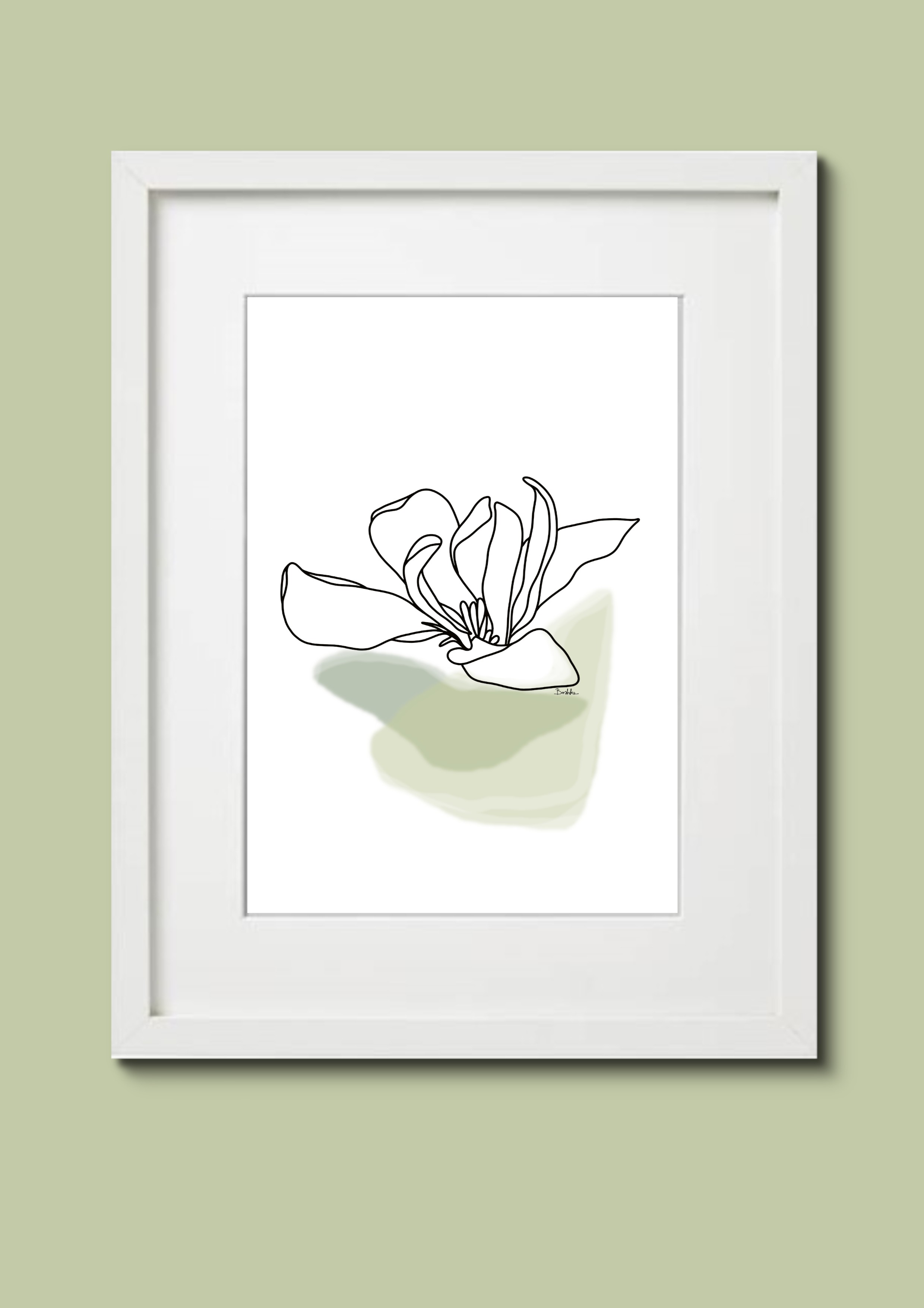 Grafika "Magnolia" plik cyfrowy do pobrania, wydrukuj jak chcesz